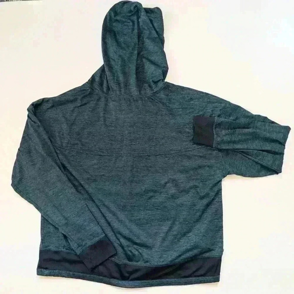 MONDETTA PERFORMANCE LUXURY Pullover Hoodie Women Heather Green Long Sleeve S.XL - Picture 3 of 7